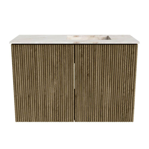 Mondiaz JOYA-DLUX 60cm toiletmeubel - kleur Dusk - Wastafel FAYE positie Rechts 1 kraangat kleur Frappe. SW1423062