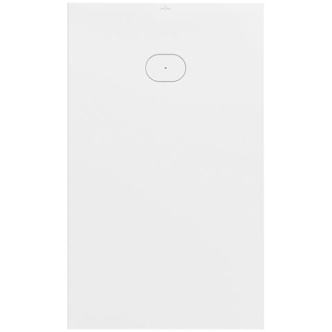 Villeroy & Boch Ecora douchebak - 150x90x3.5cm - afvoer korte zijde - stone white (wit) SW1559023