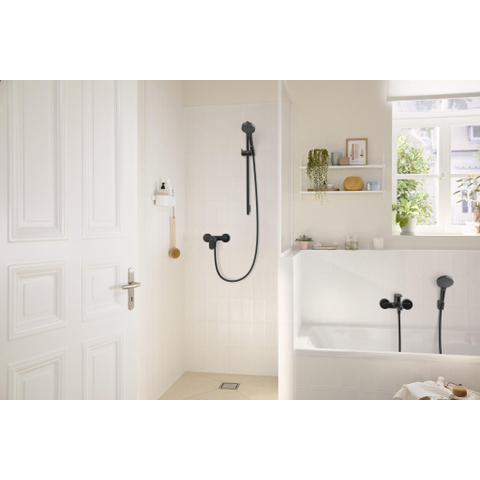 Hansgrohe Rebris s Eengreeps badmengkraan - opbouw - met 2 flow rates - mat zwart SW803028