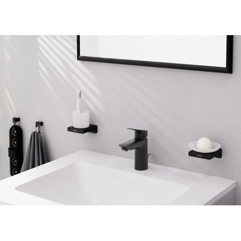 Hansgrohe AddStoris Q handdoekhaak enkel - mat zwart SW651064