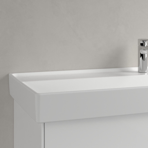 Villeroy & Boch Collaro meubelwastafel - 120x47cm - met overloop - 1 kraangat CeramicPlus - Stone White (mat wit) SW358339