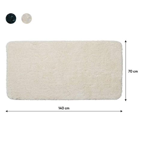 Sealskin Angora Tapis de bain 70x140 cm Polyester Blanc cassé SW699502