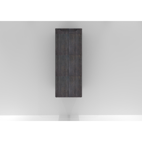 H&R badmeubelen Juice Halfhoge Kast - 40x35x100cm - met ronde hoeken - 3D-front - 1 deur - linksdraaiend - wenge SW875337