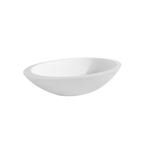 Wiesbaden Kim Waskom ovaal - 59x35x11cm - solid surface - mat wit SW102826