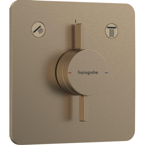Hansgrohe Duoturn Q Mitigeur encastré pour 2 fonctions bronze brossé SW918513