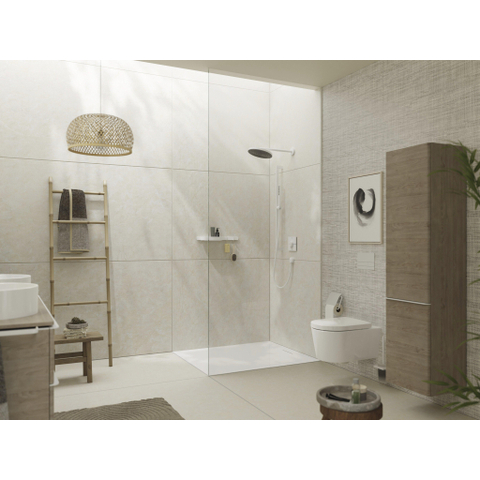 Hansgrohe Xelu Q Armoire haute - 165x40x35cm - 2 portes - poignée blanc mat - fermeture amortie - charnière à gauche - natural oak SW995237