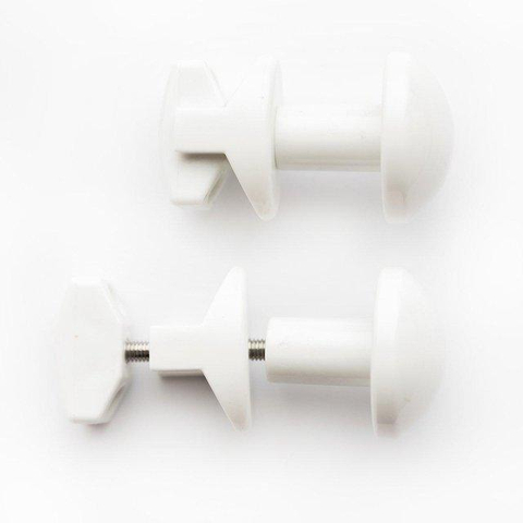 Rosani Classic/avant set handdoekhaakjes mat wit - set van 2 SW791414