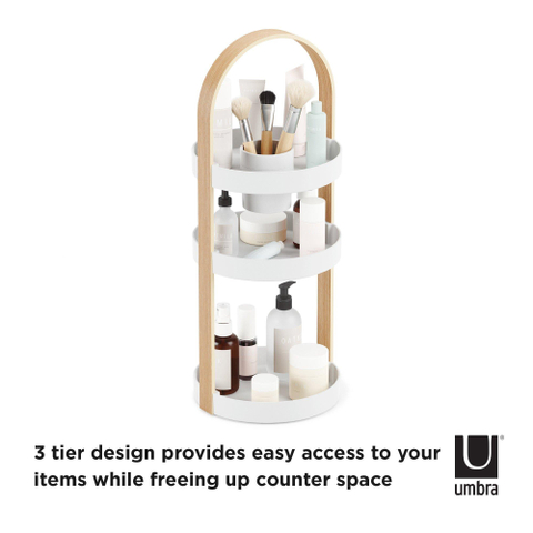 Umbra Bellwood boîte de rangement 20x20x50cm Plastique Blanc/naturel SW539499