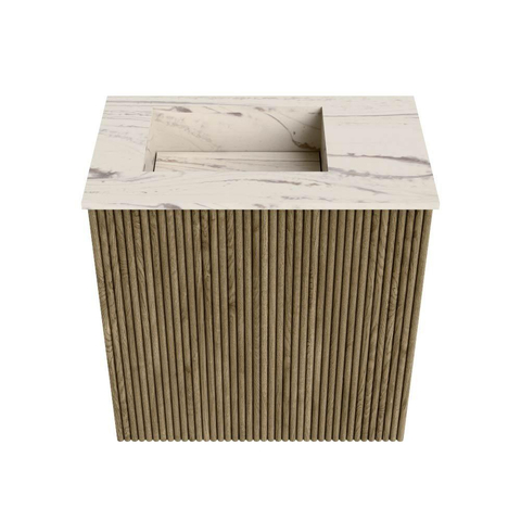 Mondiaz JOYA-DLUX Meuble de toilette 40cm - couleur Dusk - Lavabo FAYE position Gauche Sans trou de robinet couleur Nata SW1425881