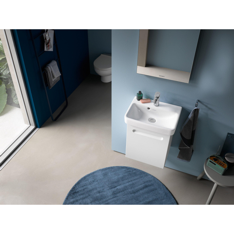 Duravit No.1 - No.1 - handwasbakje - 450mm - met overloop - 1 kraangat midden - hoogglans wit SW723812
