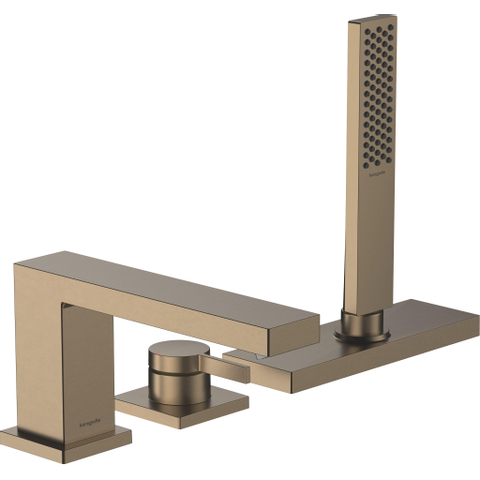 Hansgrohe Tecturis E 3-gats badrandkraan - eengreeps - met sbox - geborsteld brons SW918765