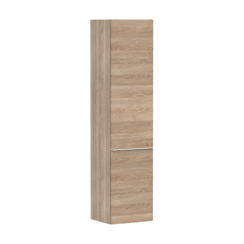 Hansgrohe Xelu Q Armoire haute - 165x40x35cm - 2 portes - poignée blanc mat - fermeture amortie - charnière à droite - natural oak SW995274