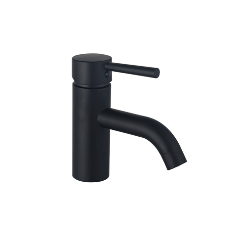 Fortifura Calvi Wastafelkraan - 14.8cm - opbouw - mat zwart -licht beschadigd- OUTLETSTORE STORE43929