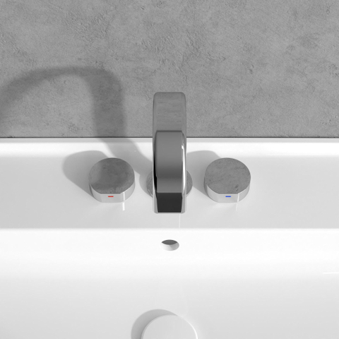 Villeroy & Boch Dawn wastafeluitloop set - zonder pop up afvoergarnituur - hoogglans chroom SW974314