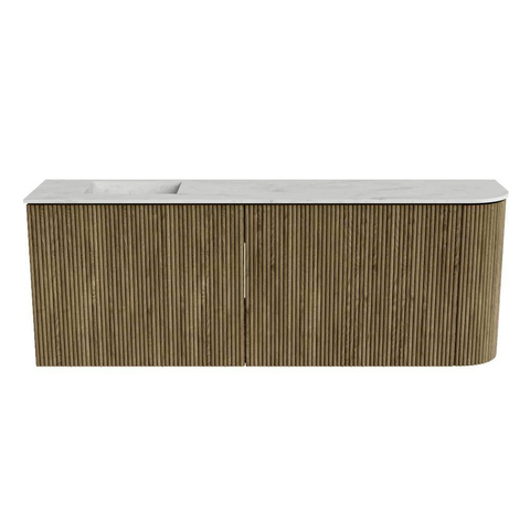 Mondiaz JOYA-DLUX 111.6cm toiletmeubel - ronding rechts kleur Dusk - Wastafel FAYE positie Links 1 kraangat kleur Opalo. SW1423354