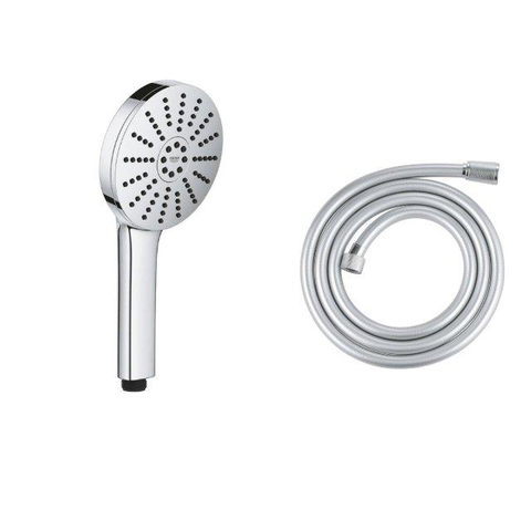 Grohe Silverflex Handdoucheset - 175cm doucheslang - glad - ronde handdouche - chroom SW1577125