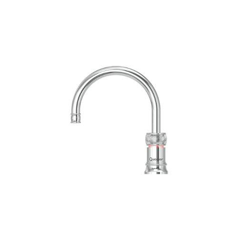Quooker Classic Nordic Round kokendwaterkraan - draaibare uitloop - Combi reservoir - Warm / kokend water - Chroom SW299655