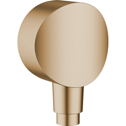 Hansgrohe Fixfit Muuraansluitbocht S - kunststof met terugslagklep - geborsteld brons SW878799