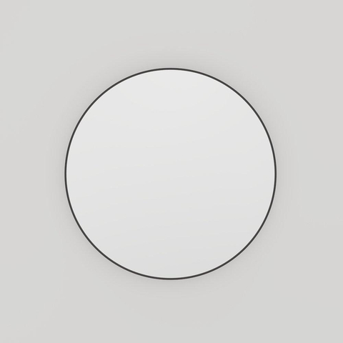 Haceka Deco spiegel – rond Ø80 cm – smalle omlijsting – Zwart mat SW1102381