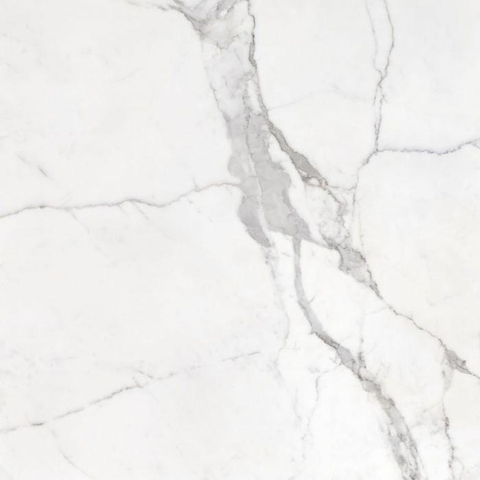 Terravito Alpuro carrelage mural et de sol - 120x120cm - 9mm - carré - rectifié - aspect marbre - blanc/noir mat SW492777