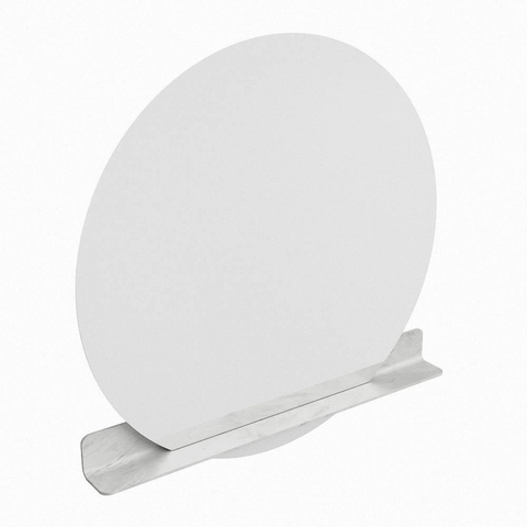 Mondiaz SPOT spiegel – Ø120 cm – met planchet – Opalo (wit marmer) SW1235151