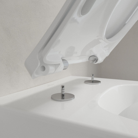 Villeroy & Boch Venticello cuvette - L37,5xP56cm - économiseur d'eau Chasse profonde anti-salissures Céramique Blanc SW119791