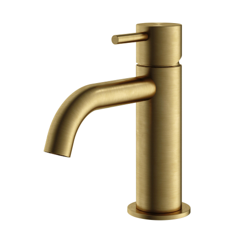 Hotbath Archie Wastafelmengkraan - zonder waste BBP - PVD - geborsteld messing (goud) SW798781