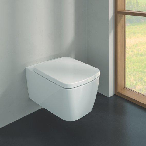 Villeroy & Boch Subway 3.0 pack wandcloset set twist flush - met zitting - glans wit SW1387448