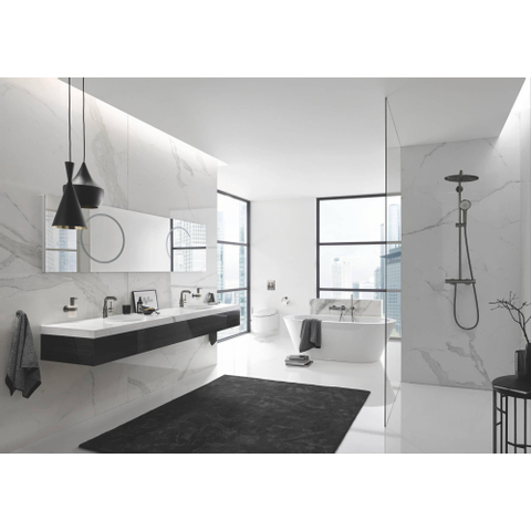 Grohe Euphoria XXL Regendoucheset Opbouw - hoofddouche 31cm - handdouche rond - brushed hard graphite (antraciet) SW98857