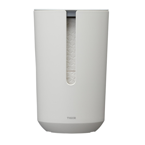 Tiger Tess Porte-rouleau de réserve avec couvercle autoportant Blanc Gris clair SW877641