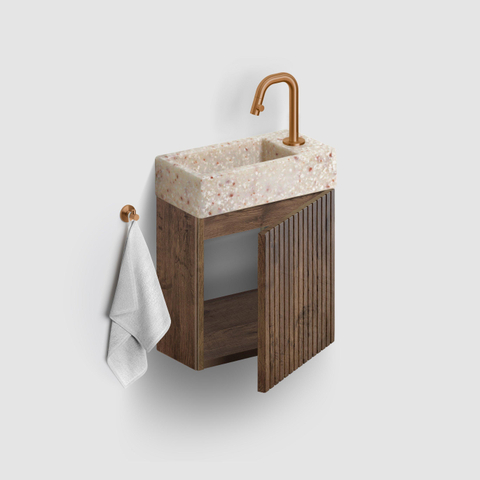 Clou Flush 3 fontaine - 36x18cm - droite - PE recyclé - terra clair SW848908