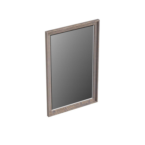 Forzalaqua Reno 2.0 miroir 50x80cm Rectangulaire sans éclairage avec cadre Chêne massif Silver Grey SW492664