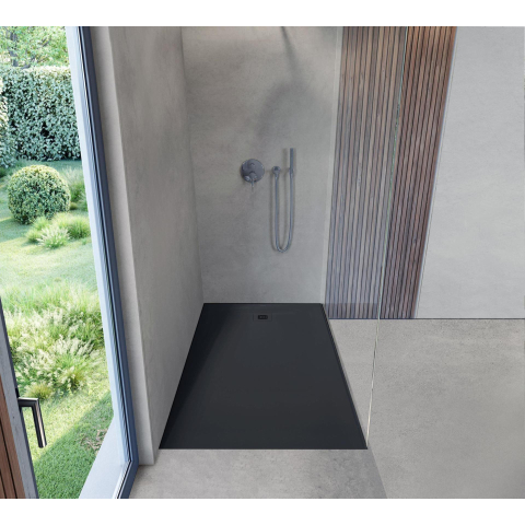 Duravit Sustano Douchebak - 150x80x3cm - Rechthoek - DuraSolid - mat antraciet SW813645