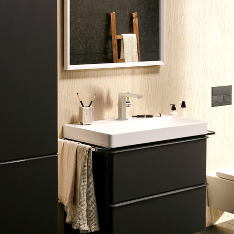 Hansgrohe Tecturis E Eengreeps wastafelkraan - 110 Fine - coolstart - met PopUp - trekwaste - hoogglans chroom SW918530