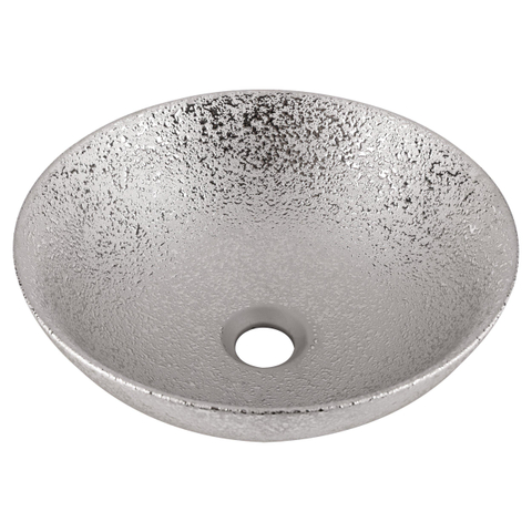Differnz BRIGHT Vasque à poser - 36x14cm - émaillé - argent SW1236910