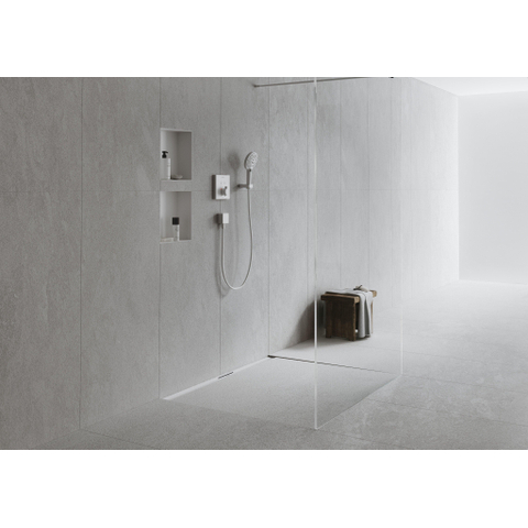 Hansgrohe RainDrain Flex Douchegoot - 80cm - inkortbaar - mat wit SW1590389
