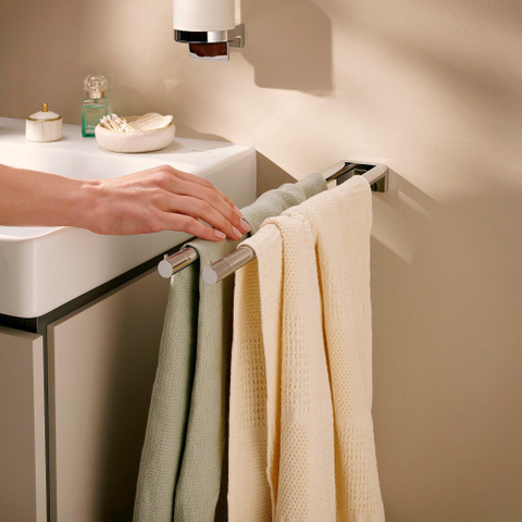 Hansgrohe AddStoris S 2-lids handdoekrek chroom SW1567179