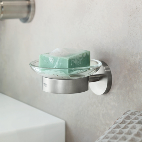 GROHE Start porte-savon - avec support - montage mural - super acier SW878382