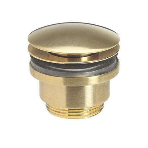 Crosswater MPRO INDUSTRIAL Wastafelafvoer - met klikwaste geborsteld messing living colours - geborsteld messing (goud) SW451381