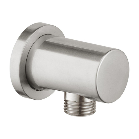 Grohe Rainshower Wandaansluitbocht - ronde rozet - Supersteel (RVS) SW73277