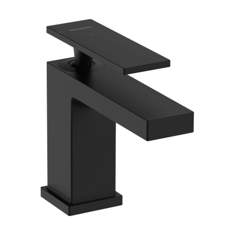 Hansgrohe Tecturis E - wastafelkraan - 1-gats - 80 coolstart m. pop-up trekwastevoorsprong 12.2cm - mat zwart SW1126324
