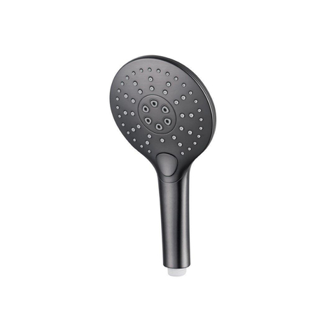 Fortifura Calvi Ensemble de douche avec douchette ronde, flexible en métal et robinet de douche Gunmetal PVD SW811954