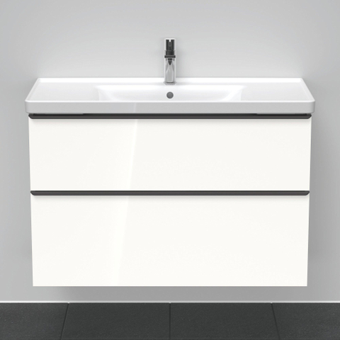 Duravit D-neo Meubelset - met wastafelonderbouwkast - met 2 laden - met softclose - 100x20x48cm - inclusief wastafel - wit hoogglans SW642227
