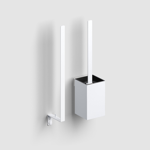 Clou Fold ensemble balai de toilettes - hauteur 35,5 cm - modèle mural - blanc mat SW721271