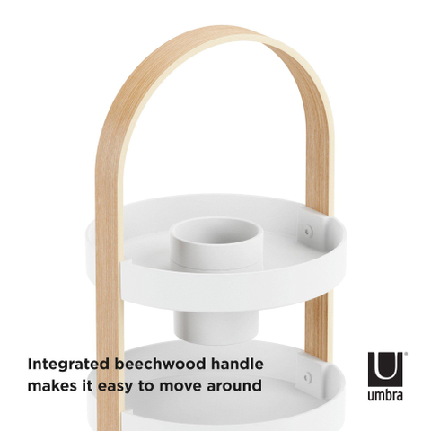 Umbra Bellwood boîte de rangement 20x20x50cm Plastique Blanc/naturel SW539499