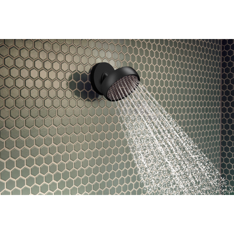 Hansgrohe Activera S hoofddouche - 9.5cm - 2 straalsoorten - ecosmart - mat zwart SW1566604
