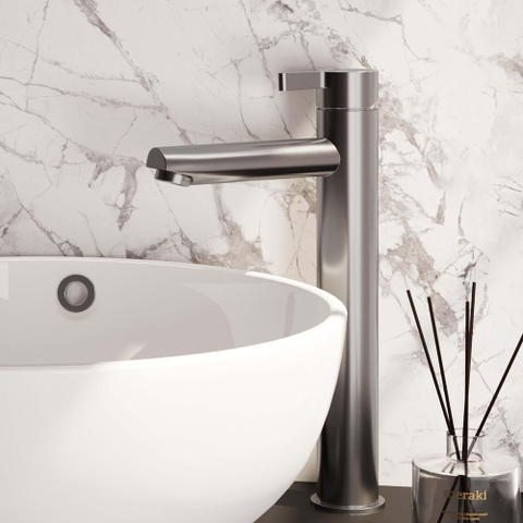 Brauer Brushed Edition Mitigeur rehaussé avec poignée type HD1 ColdStart Nickel brossé SW374363