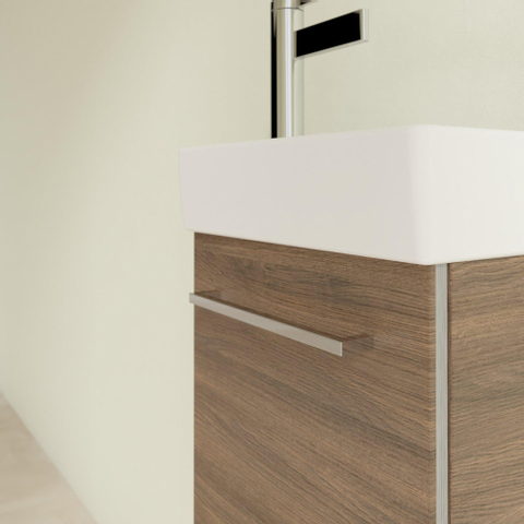 Villeroy & Boch Avento wastafelonderbouwkast - 1 deur - 34x51.4x20.2cm links - Arizona Oak (hout) SW448533