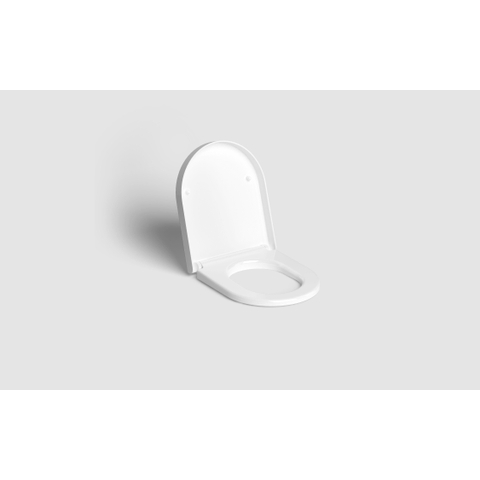 Clou New Hammock hangtoilet – compact – spoelrandloos – diepte 49 cm – met softclose zitting – glans wit SW1471435