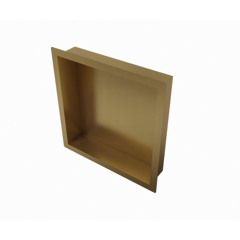 Fortifura Galeria Inbouwnis - 30x30x7cm - PVD - geborsteld messing (goud) SW809409